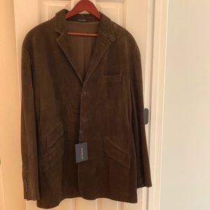 POLO RALPH LAUREN NEW brown suede Men’s jacket size XXL